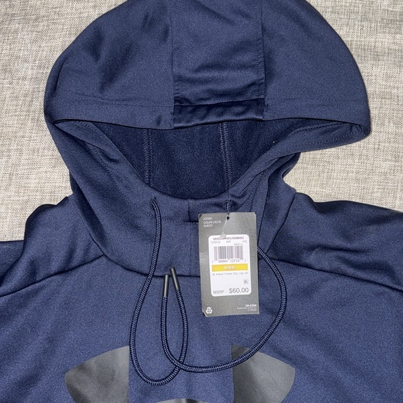 Dark Blue Under Armour Hoodie Sweatshirt - Picture 5 of 8